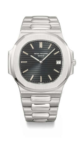 PATEK PHILIPPE, VERY RARE AND EARLY STAINLESS STEEL 'NAUTILUS', REF. 3700/1 - Foto 1