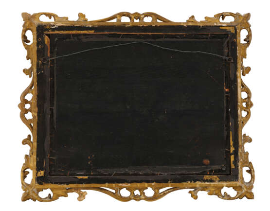 A CHINESE REVERSE-PAINTED MIRROR IN AN EARLY GEORGE III GILTWOOD FRAME - фото 2