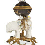 A LOUIS XV ORMOLU-MOUNTED, BLANC-DE-CHINE, FRENCH PORCELAIN AND JAPANESE LACQUER POTPOURRI VASE - photo 4