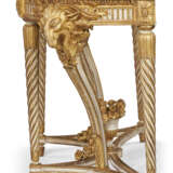 A PAIR OF LATE LOUIS XV WHITE PAINTED AND PARCEL-GILT CONSOLE TABLES - photo 4