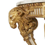 A PAIR OF LATE LOUIS XV WHITE PAINTED AND PARCEL-GILT CONSOLE TABLES - photo 8