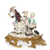 AN ORMOLU-MOUNTED MEISSEN PORCELAIN FIGURAL GROUP OF 'THE LOTTERY' - фото 1