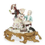 AN ORMOLU-MOUNTED MEISSEN PORCELAIN FIGURAL GROUP OF 'THE LOTTERY' - фото 4