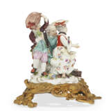 AN ORMOLU-MOUNTED MEISSEN PORCELAIN FIGURAL GROUP OF 'THE LOTTERY' - фото 6