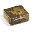 A LOUIS XV GOLD AND MOTHER-OF-PEARL MOUNTED JAPANESE LACQUER SNUFF BOX - Аукционные цены