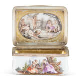 TWO GOLD-MOUNTED MEISSEN PORCELAIN SNUFF BOXES - Foto 7