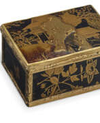 Japan. A GERMAN GOLD-MOUNTED JAPANESE LACQUER SNUFF BOX
