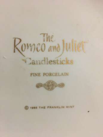 Пара подсвечников "Влюбленные"/"Ромео и Джульетта". Европа 1986 г. - фото 3