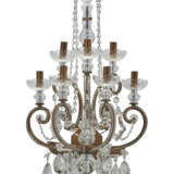 A SET OF FOUR GILT-METAL AND CUT-GLASS WALLLIGHTS - фото 2