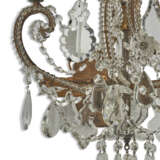 A SET OF FOUR GILT-METAL AND CUT-GLASS WALLLIGHTS - фото 7