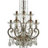 A SET OF FOUR GILT-METAL AND CUT-GLASS WALLLIGHTS - Foto 8