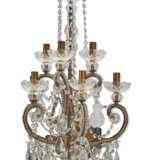 A SET OF FOUR GILT-METAL AND CUT-GLASS WALLLIGHTS - фото 9