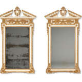 A PAIR OF GEORGE II WHITE-PAINTED AND PARCEL-GILT PIER MIRRORS - photo 1
