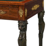 AN EMPIRE ORMOLU AND PATINATED BRONZE-MOUNTED MAHOGANY LIBRARY TABLE - photo 6