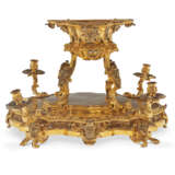 A NORTH ITALIAN GILT AND SILVERED COPPER SURTOUT DE TABLE - фото 1