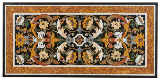 A SOUTH ITALIAN MOTHER-OF-PEARL INLAID SPECIMEN MARBLE TOP - Foto 1