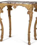 Period of Louis XV. AN EARLY LOUIS XV CARVED GILTWOOD CENTER TABLE