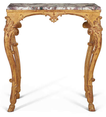 AN EARLY LOUIS XV CARVED GILTWOOD CENTER TABLE - Foto 2