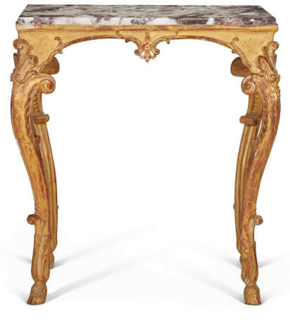 AN EARLY LOUIS XV CARVED GILTWOOD CENTER TABLE - photo 4