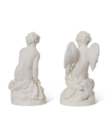 A PAIR OF SEVRES BISCUIT PORCELAIN FIGURES OF CUPID AND PSYCHE - фото 4
