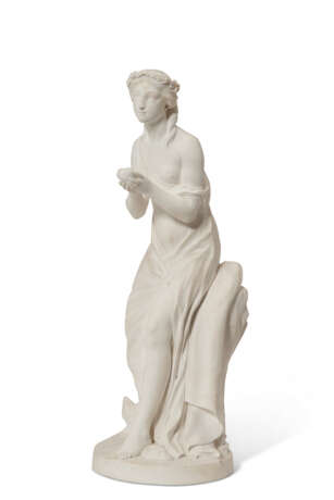 A SEVRES BISCUIT PORCELAIN FIGURE OF A STANDING NYMPH (L'AMITIÉ AU COEUR) - Foto 1