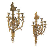 A PAIR OF FRENCH ORMOLU THREE-BRANCH WALL LIGHTS - фото 4