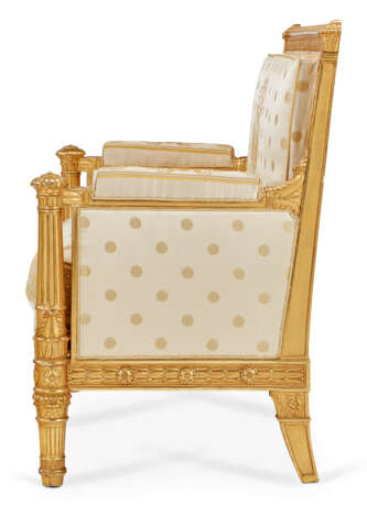 AN EMPIRE GILTWOOD CANAPE - Foto 3