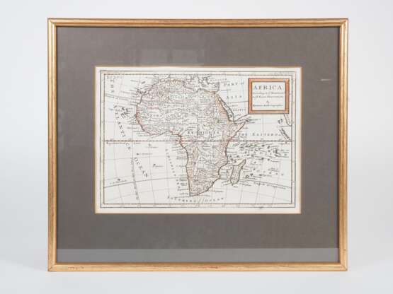 Landkarte (Kupferstich) Afrika By H. Moll Geograph Authentizitätszertifikat 1744 - photo 1