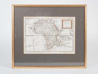 Landkarte (Kupferstich) Afrika By H. Moll Geograph Authentizitätszertifikat 1744