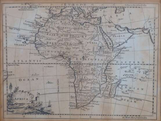 Alte Karte Kupferstiche von Afrika von Thomas Jefferys, um 1749 - Foto 2