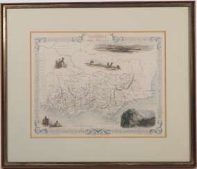 Landkarte Kupferstich von John Rapkin Victoria or Port Phillip Australien, um 1850 