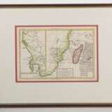 Karte des Mosambikkanals mit Madagaskar und Afrikas Küsten, Kupferstich um 1870 von Rigobert Bonne - photo 1