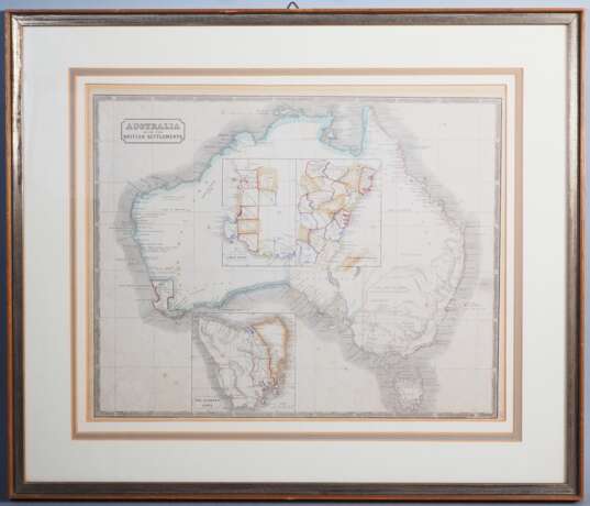 Landkarte "Australia with the British Settlements", um 1835 - Foto 1