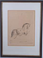Edwin Scharff, Pferd, Lithografie Handsigniert