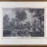 Giacomo Leonardis (1723 - 1794), "Hirten in Flusslandschaft mit Ruinen ", 1764 - Foto 1