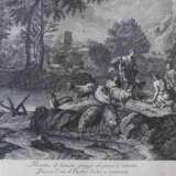 Giacomo Leonardis (1723 - 1794), "Hirten in Flusslandschaft mit Ruinen ", 1764 - Foto 2