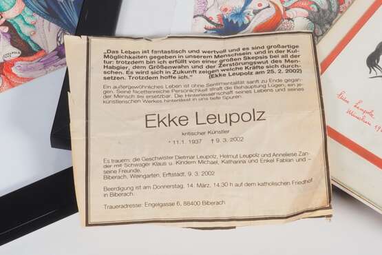 Ekke Leupolz (*1937 - 2002) - Konvolut 4 St. Abstraktionen - фото 4