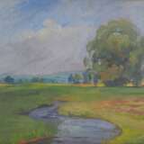 R. Pistorius Impressionistische Landschaft Gouache - Foto 2