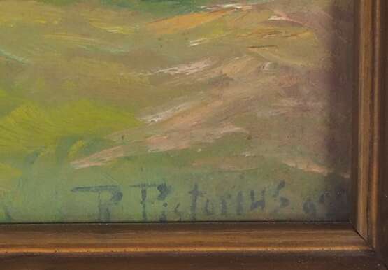 R. Pistorius Impressionistische Landschaft Gouache - photo 3
