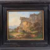 Wesselberger, Romantische Berglandschaft mit Hütte, 1849 - Foto 1