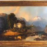 Bernhard Peters (1817-1866), Sommertag in den Schweizer Alpen - фото 1