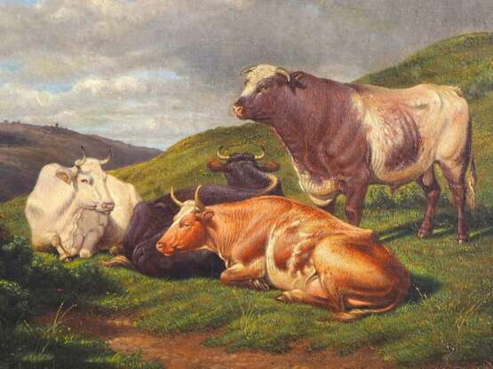 J. Ware, Kühe auf der Weide, 1902 - photo 2