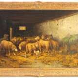 Gérard Jozef Adrian van Luppen (1834-1891), Schafe im Stall, 1883 - Foto 1