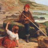 James Cole (aktiv ca. 1848-1882), Strandszene mit zwei Kindern, 1881 - фото 2