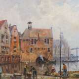 Niederländischer Meister, Im Hafen von Rotterdam, 20. Jh. - photo 2