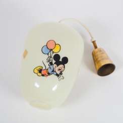 DORIA, Hängelampe &quot;Mickey Mouse&quot;, 50er Jahre