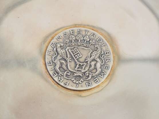 Kleiner Münzteller mit 2 Deutsche Reichs Mark 1904 Freie Hansestadt Bremen - фото 3