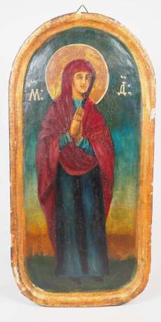 Antike Ikone "Heilige Maria", wohl Rumänien 19. Jh. - фото 1