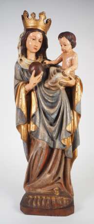 Große Madonna mit Jesuskind, wohl Österreich Ende 19. Jh. - photo 1