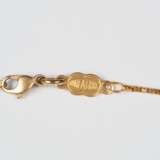 Italienische Venezianerkette mit Perlenanhänger in Muschelform, 750er Gold. - фото 3